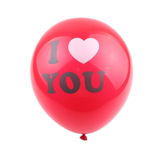 A red letter balloon with "I love you", perfect for Valentine's day decoration and proposal decoration, as well as girlfriend/boyfriends' birthday. 
