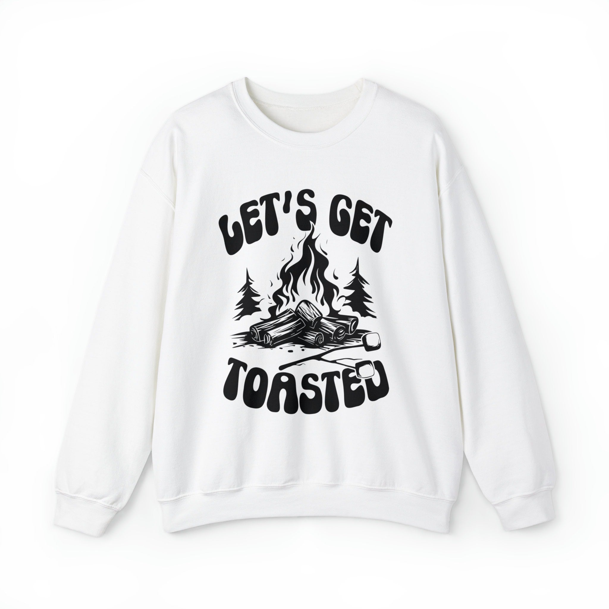 Camp bachelorette gift sweatshirt, lets get toasted, camping bachelorette, camp bachelorette, forest themed bachelorette sweatshirt