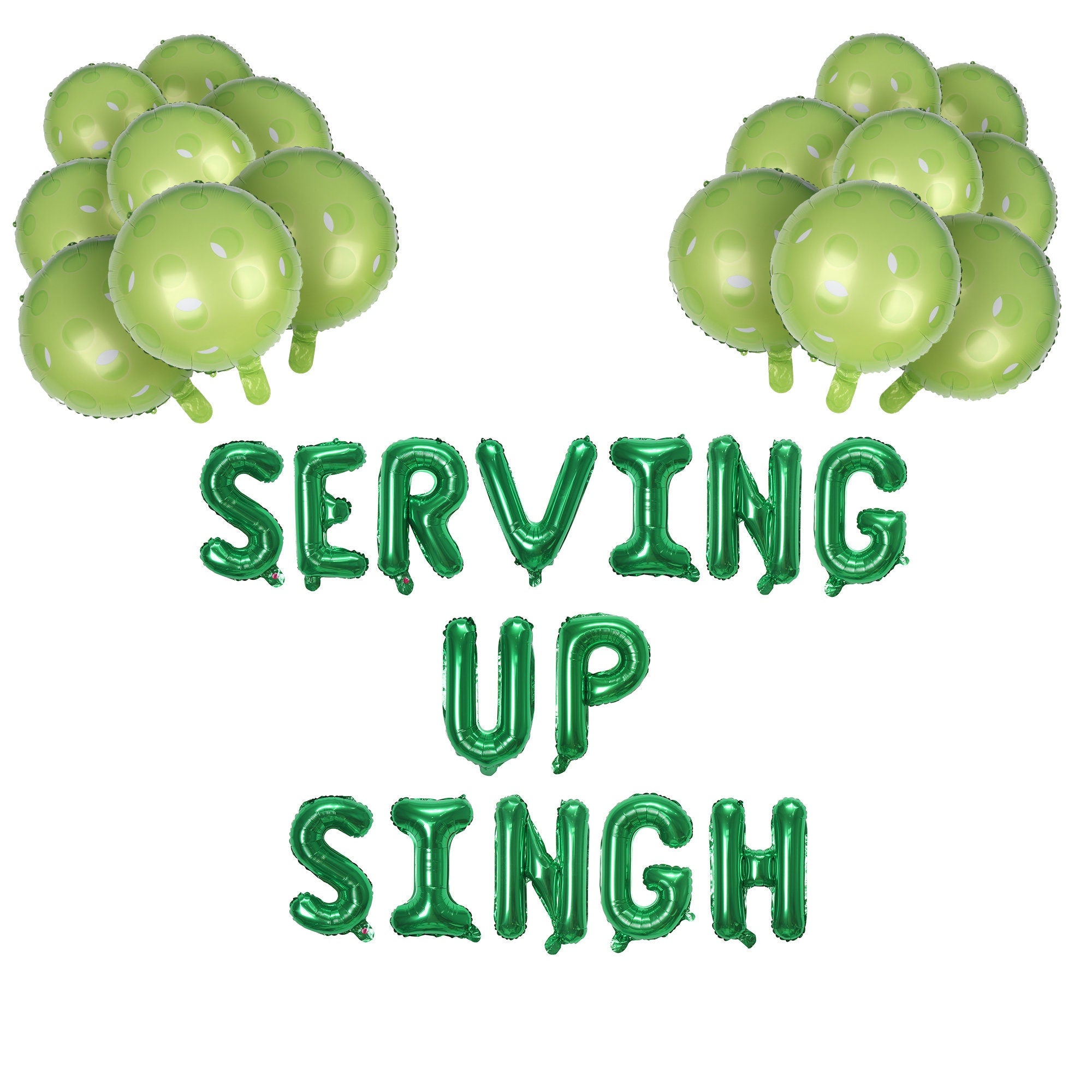 Serving Up Singh Pickleball Tennis theme Bachelorette Decorations | Pickleball Bach | Bach Day Decor Bridal Shower Sports Theme