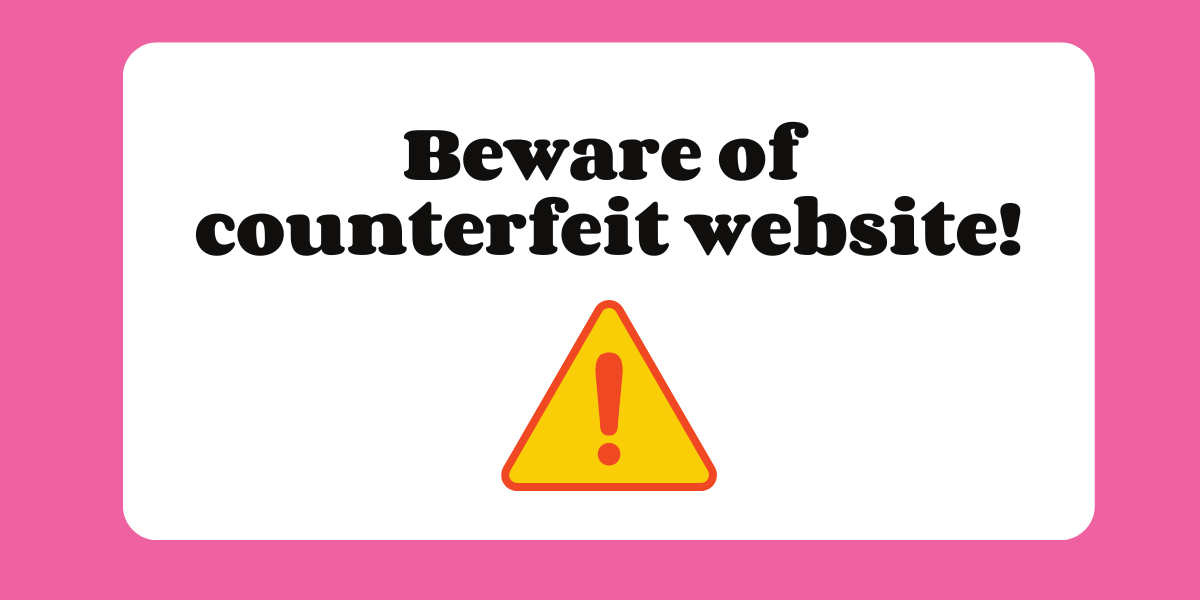 Beware of counterfeit website!