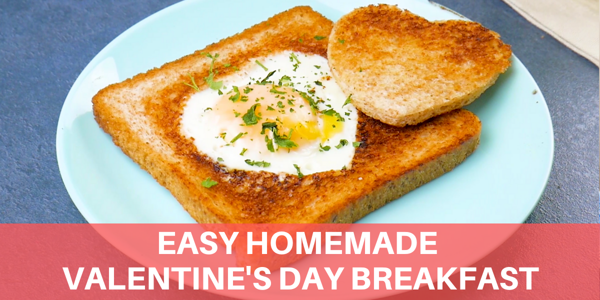 Easy Homemade Valentine's Day Breakfast | Heart-Shaped Toast | HOW TO