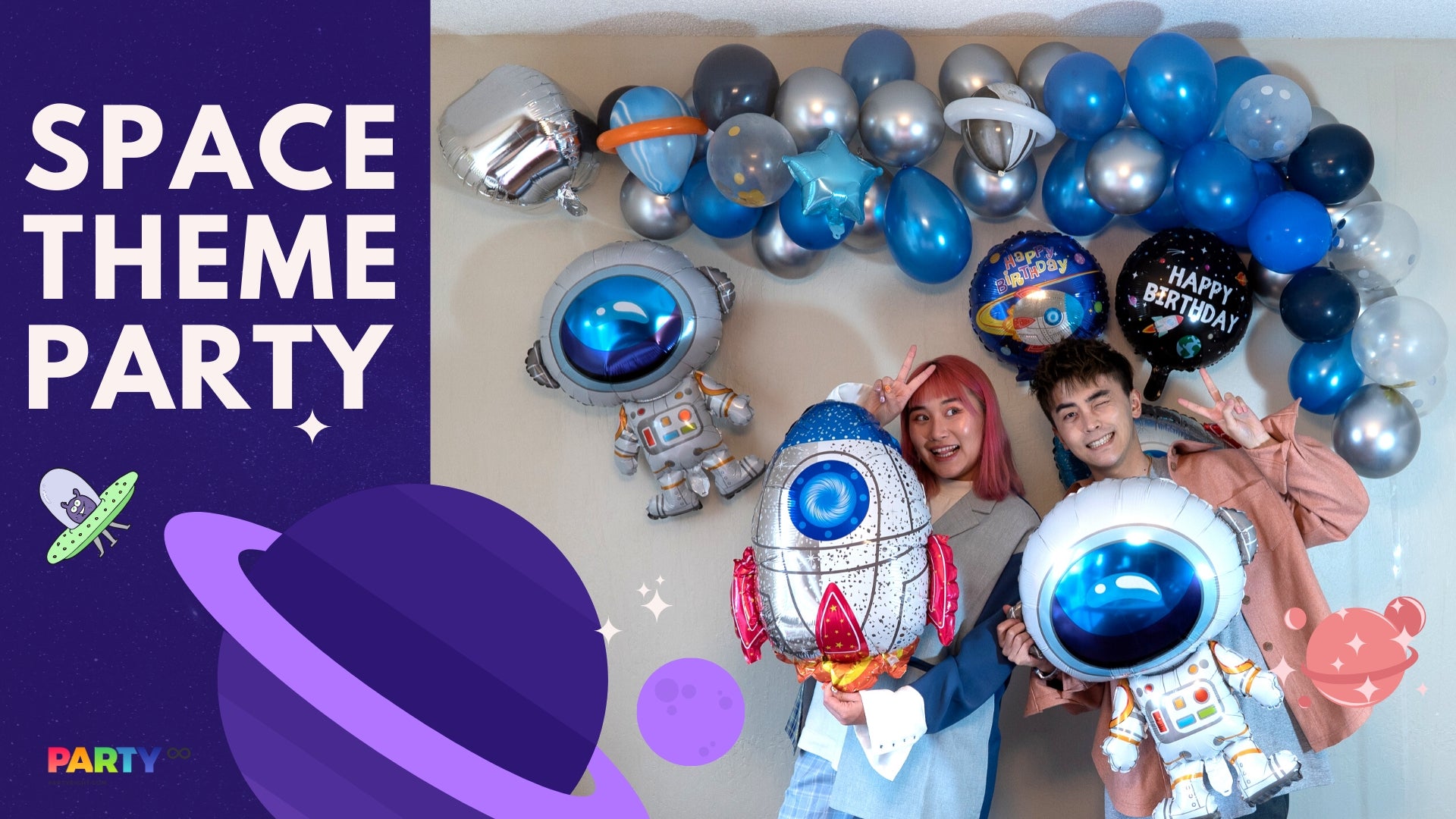 How to throw a unique space themed birthday party | Great inspiring blog