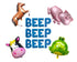 Beep Beep Beep Animal Little Blue Truck Birthday Party Decorations Balloons | Farm Party | Sheep Toad Cow Pig Horse 1st Birthday Party