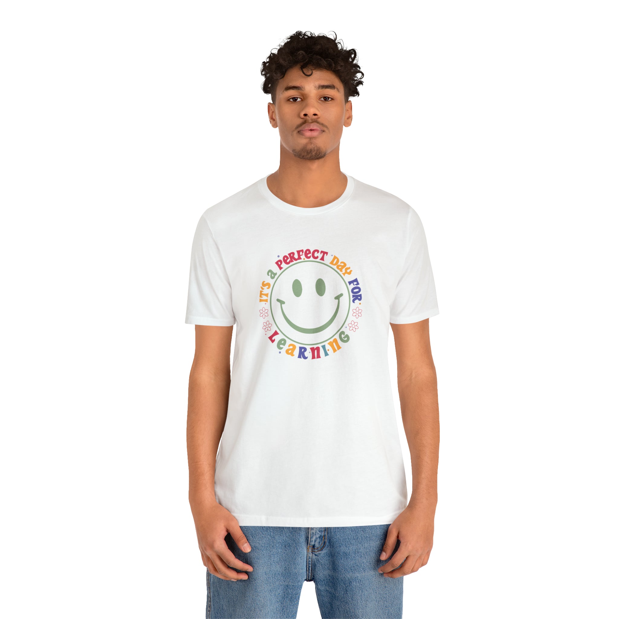 Teacher Shirt Perfect Day For Learning Teacher Life Shirt Smiley Face Teacher Motivational Shirt Gift For Teacher Teacher Inspirational Tee