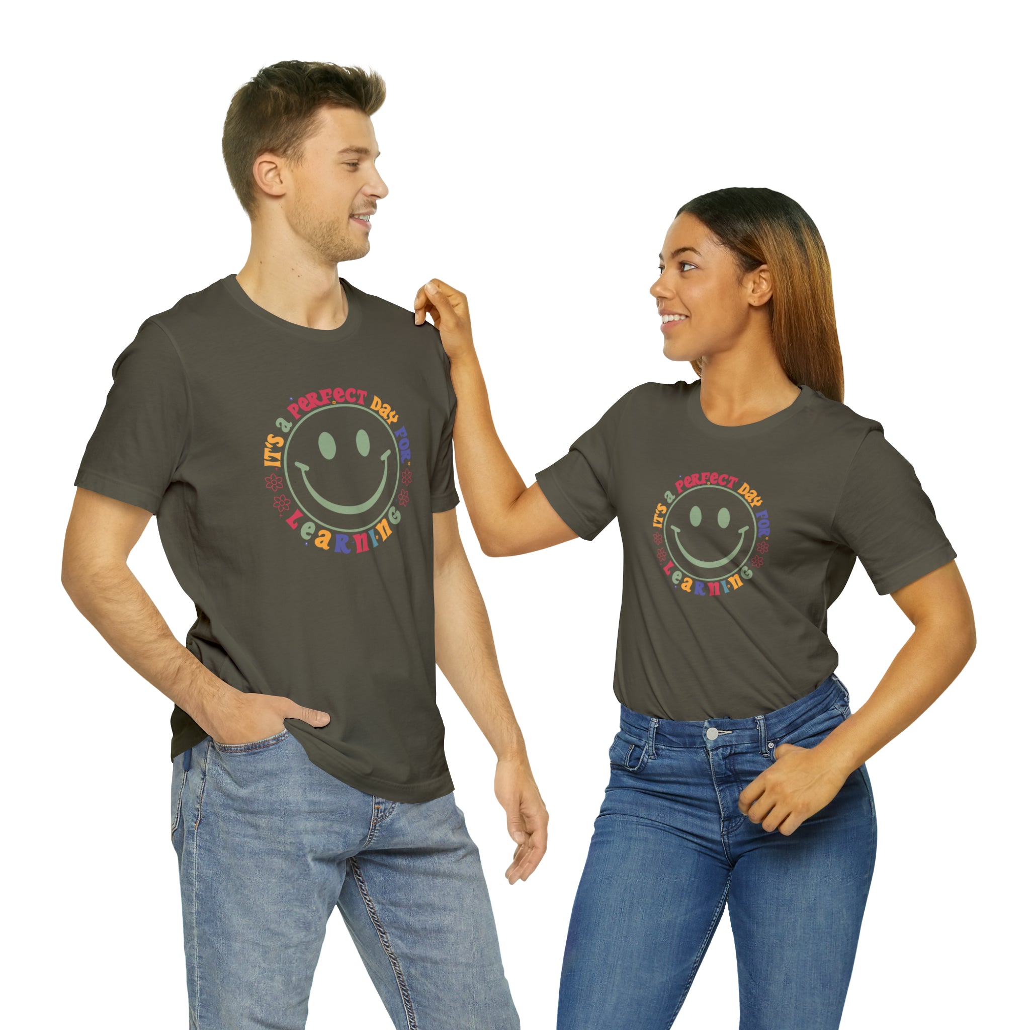 Teacher Shirt Perfect Day For Learning Teacher Life Shirt Smiley Face Teacher Motivational Shirt Gift For Teacher Teacher Inspirational Tee