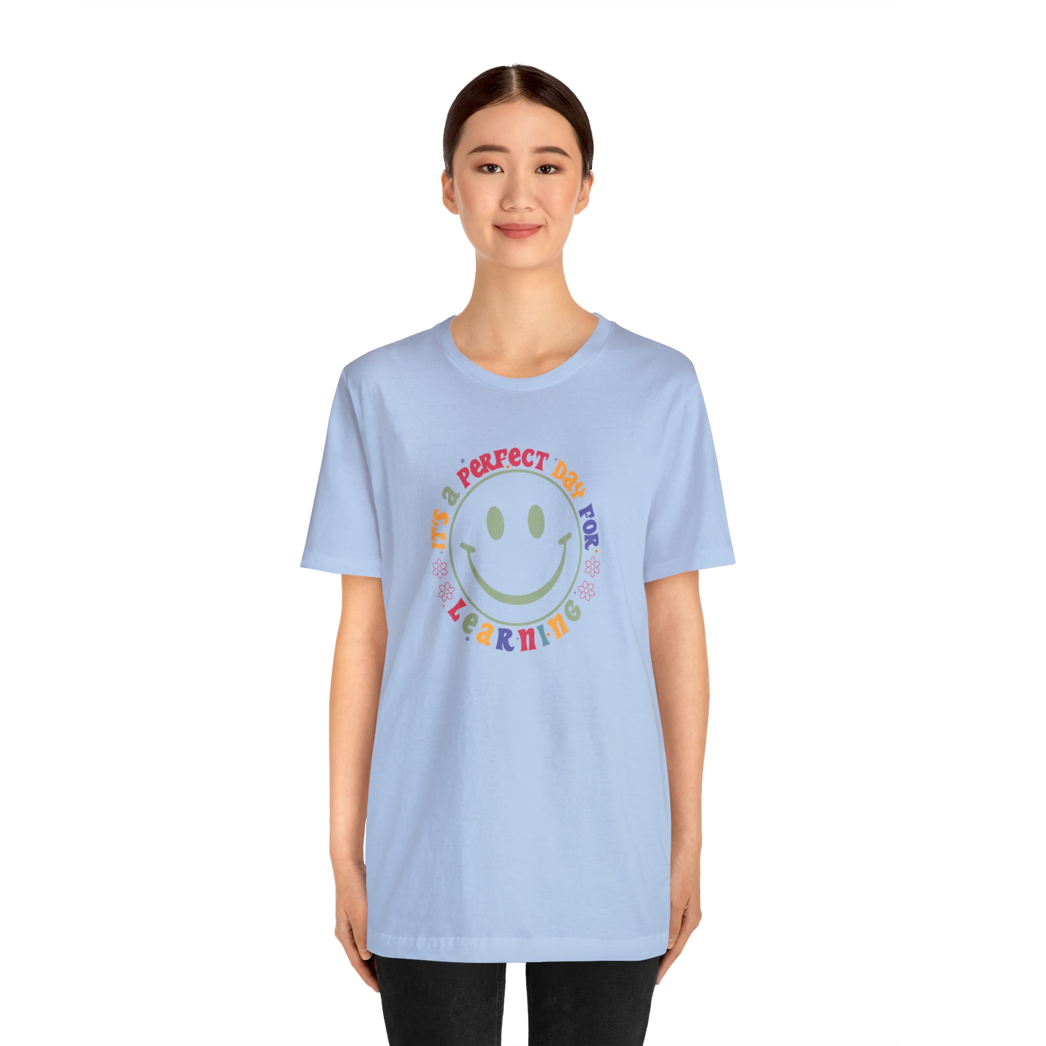 Teacher Shirt Perfect Day For Learning Teacher Life Shirt Smiley Face Teacher Motivational Shirt Gift For Teacher Teacher Inspirational Tee