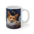Corgi Starry Night Ceramic Coffee Mug 11oz | Corgi Dog Lover Starry Night Art Mug | Gift for Her/Him Corgi Lover
