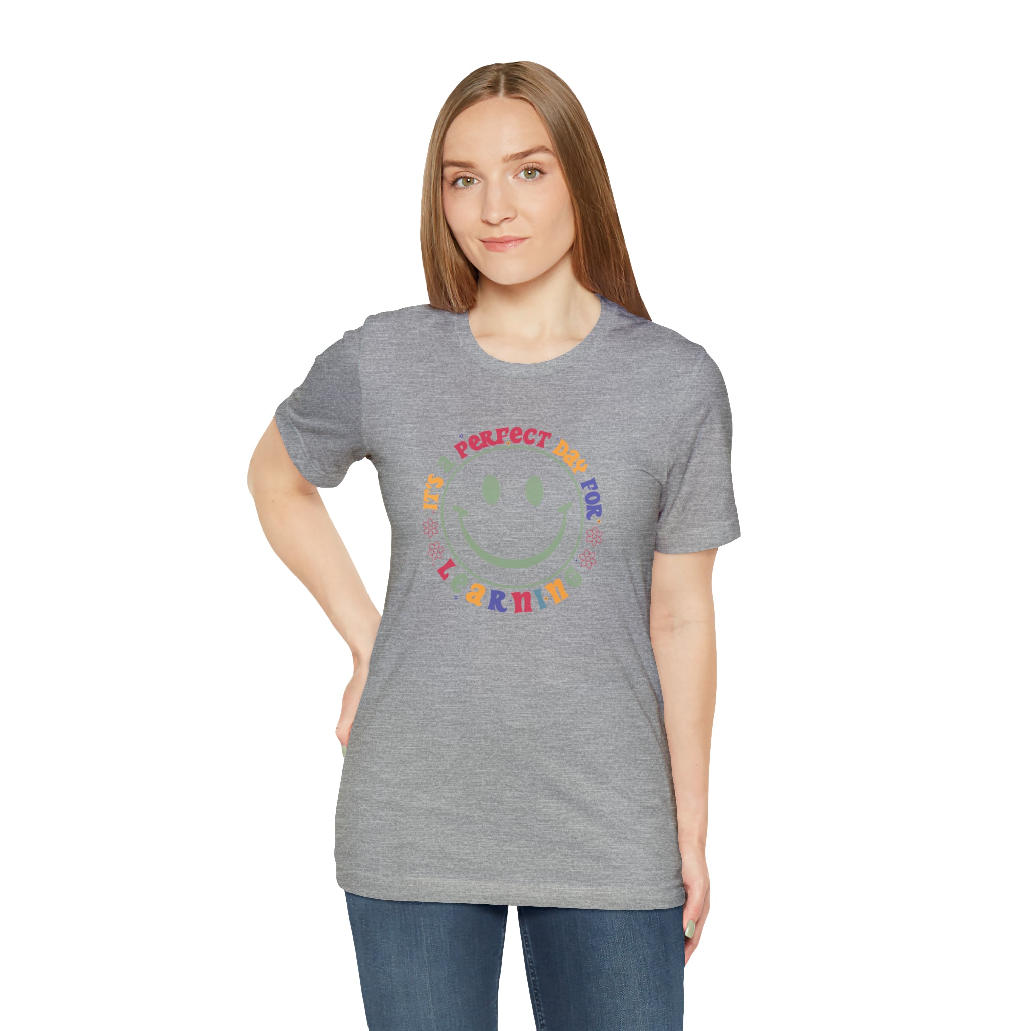 Teacher Shirt Perfect Day For Learning Teacher Life Shirt Smiley Face Teacher Motivational Shirt Gift For Teacher Teacher Inspirational Tee