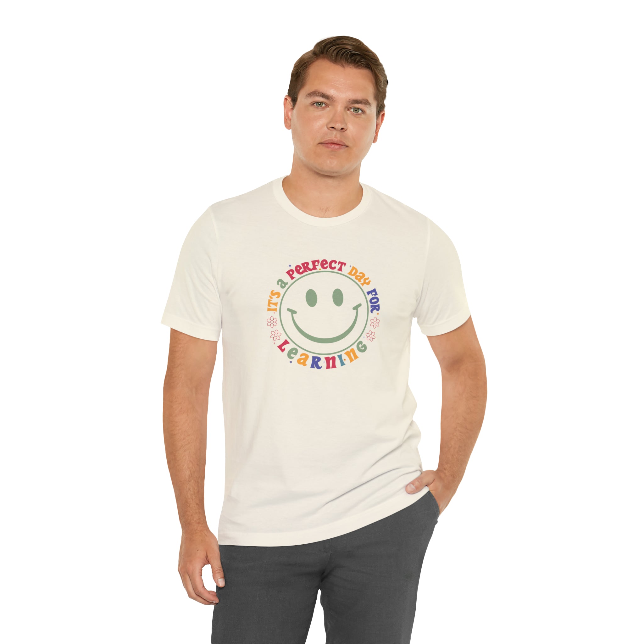 Teacher Shirt Perfect Day For Learning Teacher Life Shirt Smiley Face Teacher Motivational Shirt Gift For Teacher Teacher Inspirational Tee