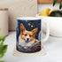 Corgi Starry Night Ceramic Coffee Mug 11oz | Corgi Dog Lover Starry Night Art Mug | Gift for Her/Him Corgi Lover