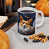 Corgi Starry Night Ceramic Coffee Mug 11oz | Corgi Dog Lover Starry Night Art Mug | Gift for Her/Him Corgi Lover