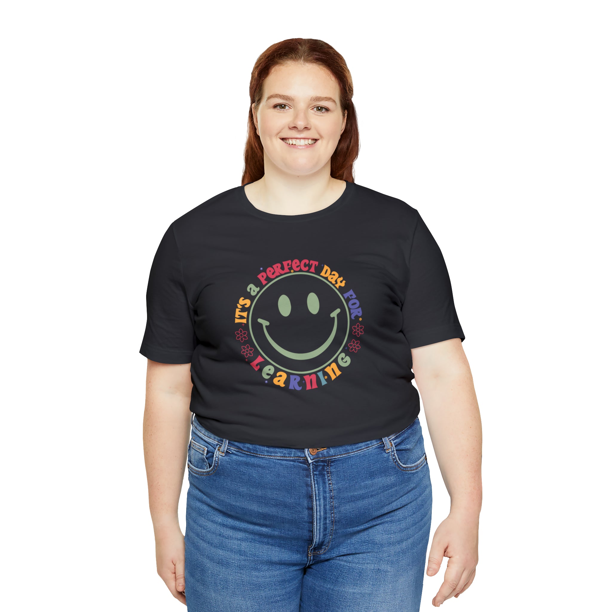 Teacher Shirt Perfect Day For Learning Teacher Life Shirt Smiley Face Teacher Motivational Shirt Gift For Teacher Teacher Inspirational Tee