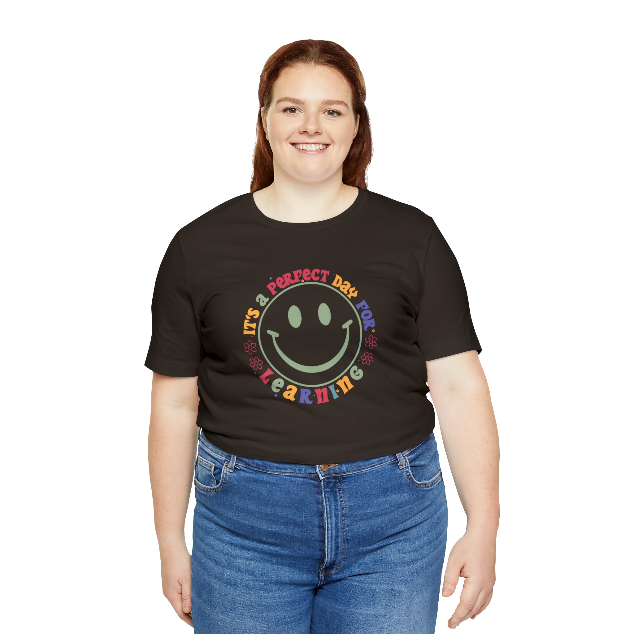 Teacher Shirt Perfect Day For Learning Teacher Life Shirt Smiley Face Teacher Motivational Shirt Gift For Teacher Teacher Inspirational Tee