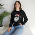 Black Santa Claus Sweatshirt | Christmas in July Santa sweatshirt | Retro Black Santa Sweater | Vintage Black Santa Christmas Shirt
