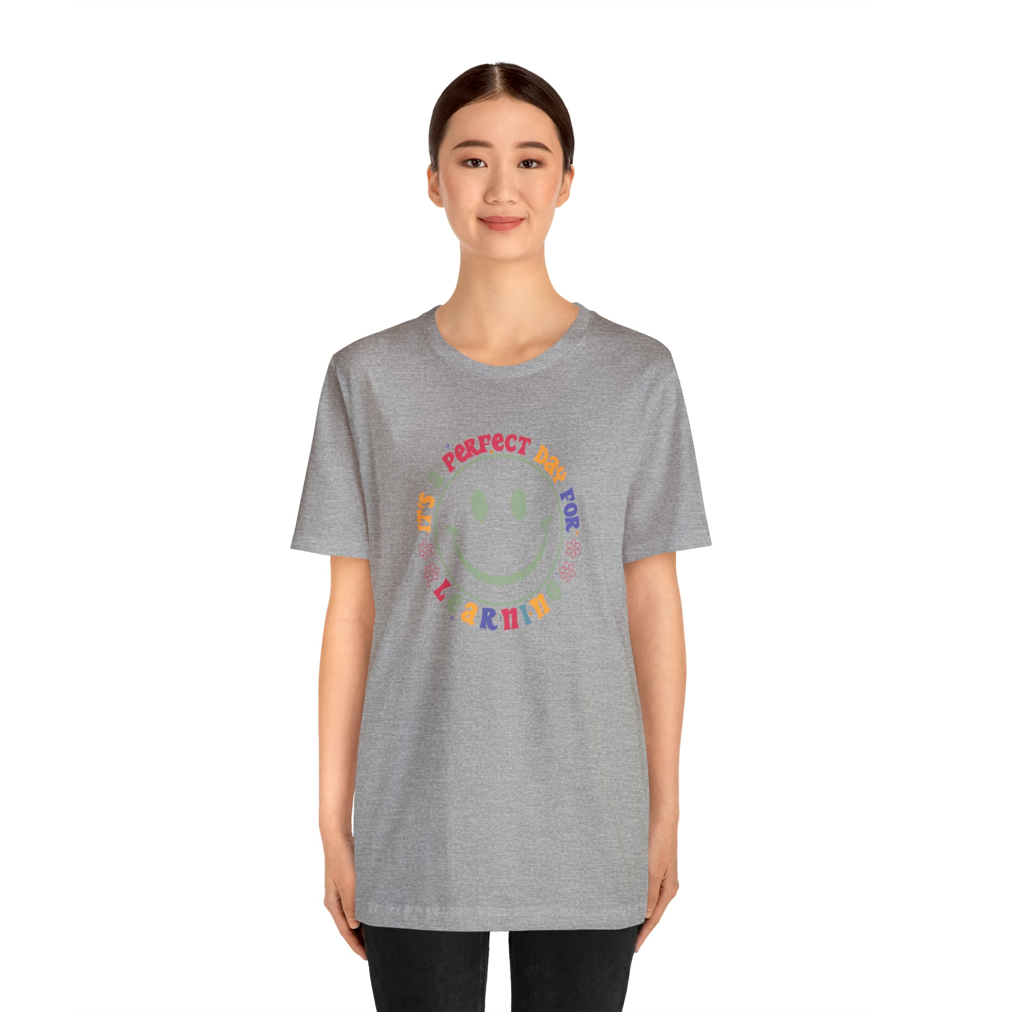 Teacher Shirt Perfect Day For Learning Teacher Life Shirt Smiley Face Teacher Motivational Shirt Gift For Teacher Teacher Inspirational Tee