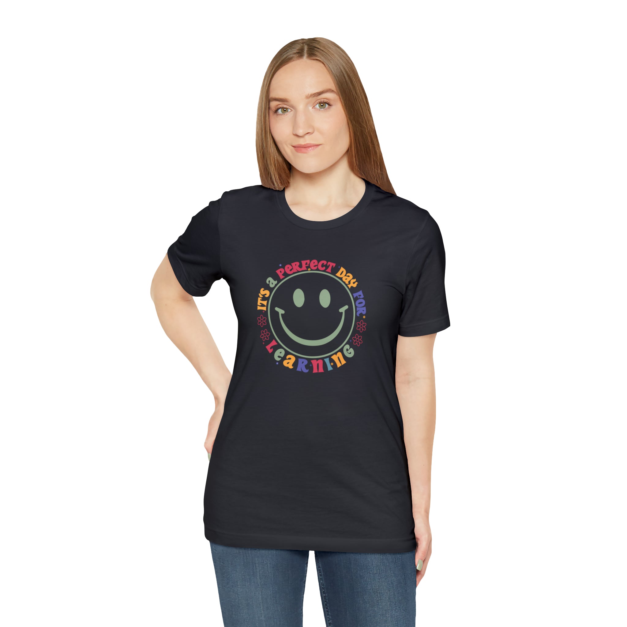 Teacher Shirt Perfect Day For Learning Teacher Life Shirt Smiley Face Teacher Motivational Shirt Gift For Teacher Teacher Inspirational Tee