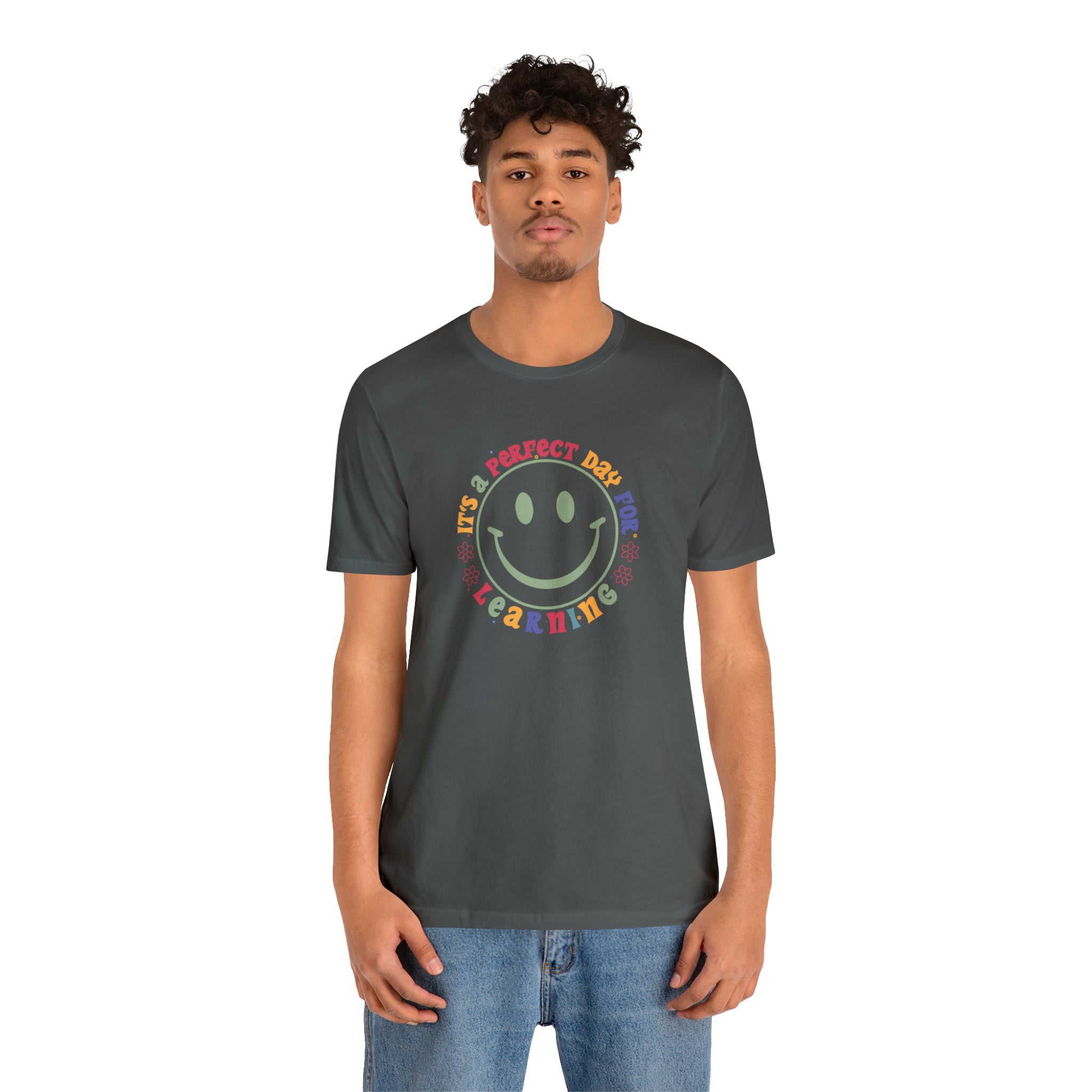 Teacher Shirt Perfect Day For Learning Teacher Life Shirt Smiley Face Teacher Motivational Shirt Gift For Teacher Teacher Inspirational Tee