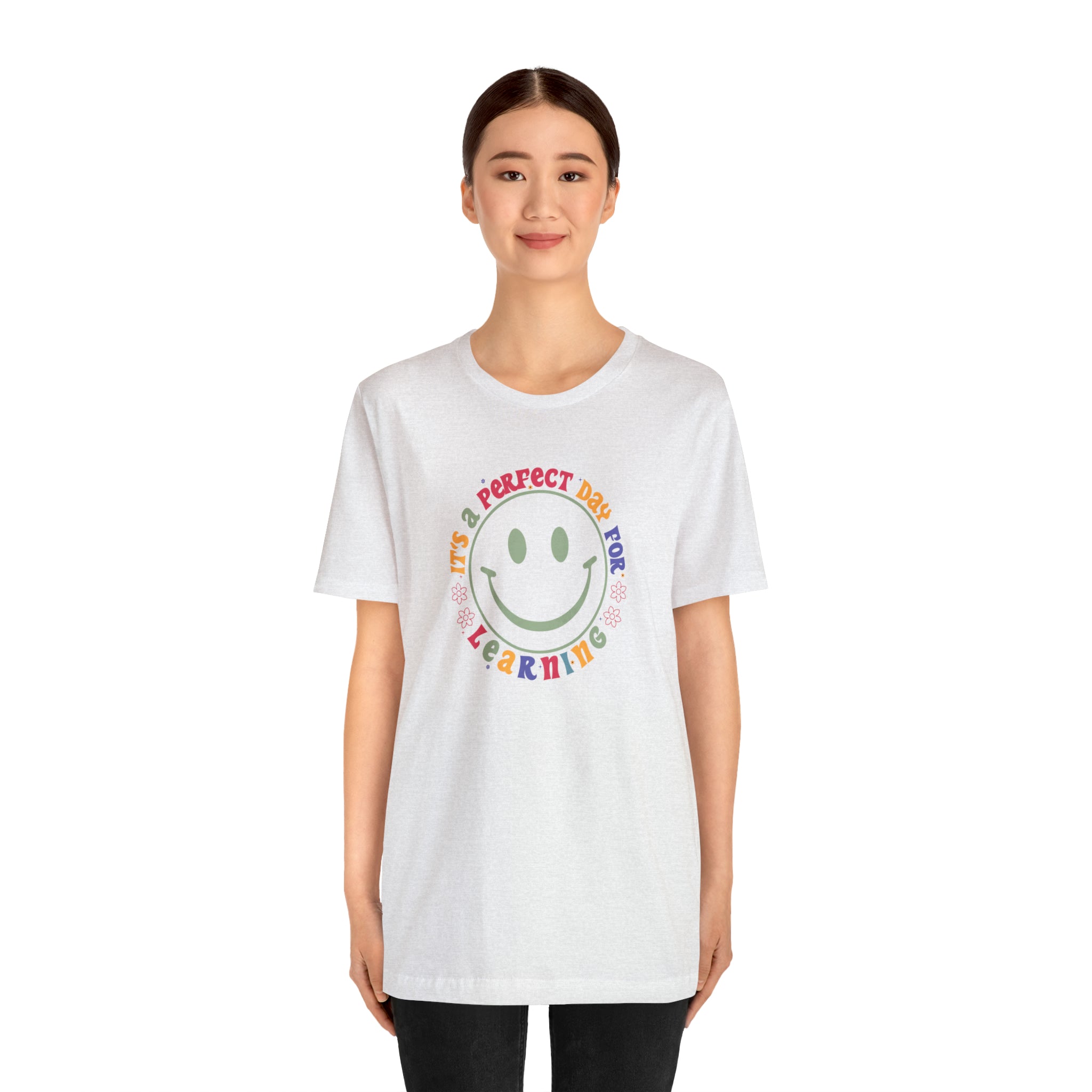 Teacher Shirt Perfect Day For Learning Teacher Life Shirt Smiley Face Teacher Motivational Shirt Gift For Teacher Teacher Inspirational Tee