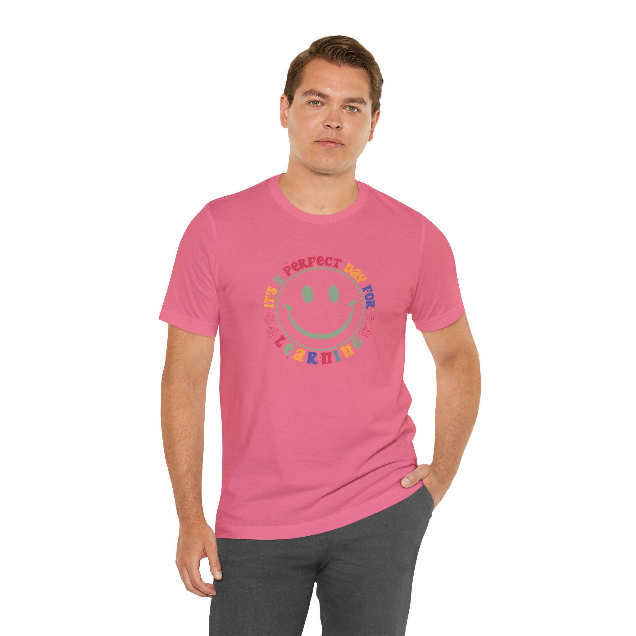 Teacher Shirt Perfect Day For Learning Teacher Life Shirt Smiley Face Teacher Motivational Shirt Gift For Teacher Teacher Inspirational Tee