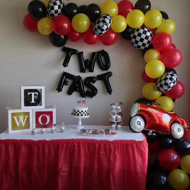 Two Fast 2nd Racing Car themed Banner