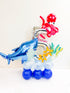 Under the sea Birthday column | Shark Birthday Party column | Baby Shark Sea Animal DIY Balloon Column | Ocean Themed Birthday Party Decor