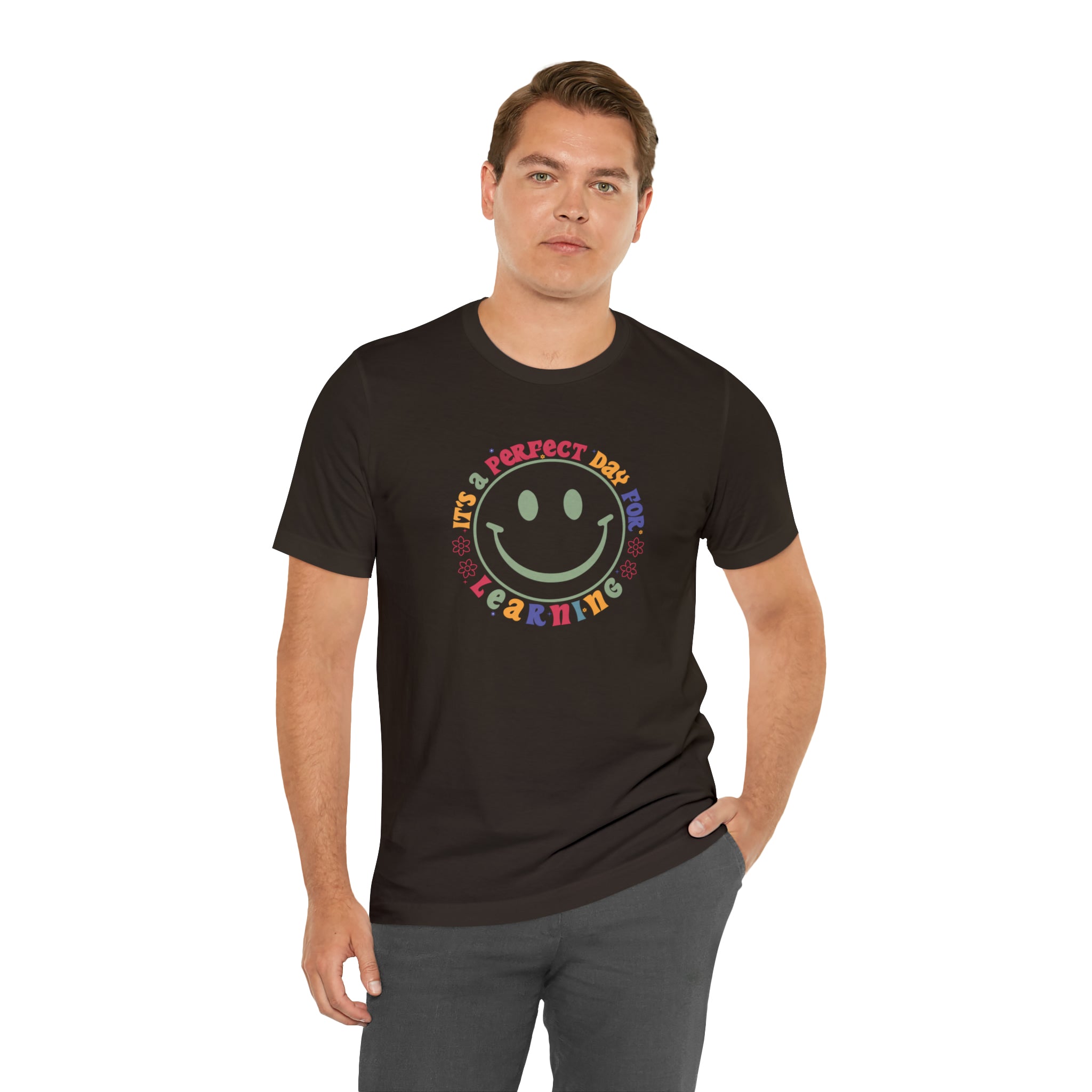 Teacher Shirt Perfect Day For Learning Teacher Life Shirt Smiley Face Teacher Motivational Shirt Gift For Teacher Teacher Inspirational Tee