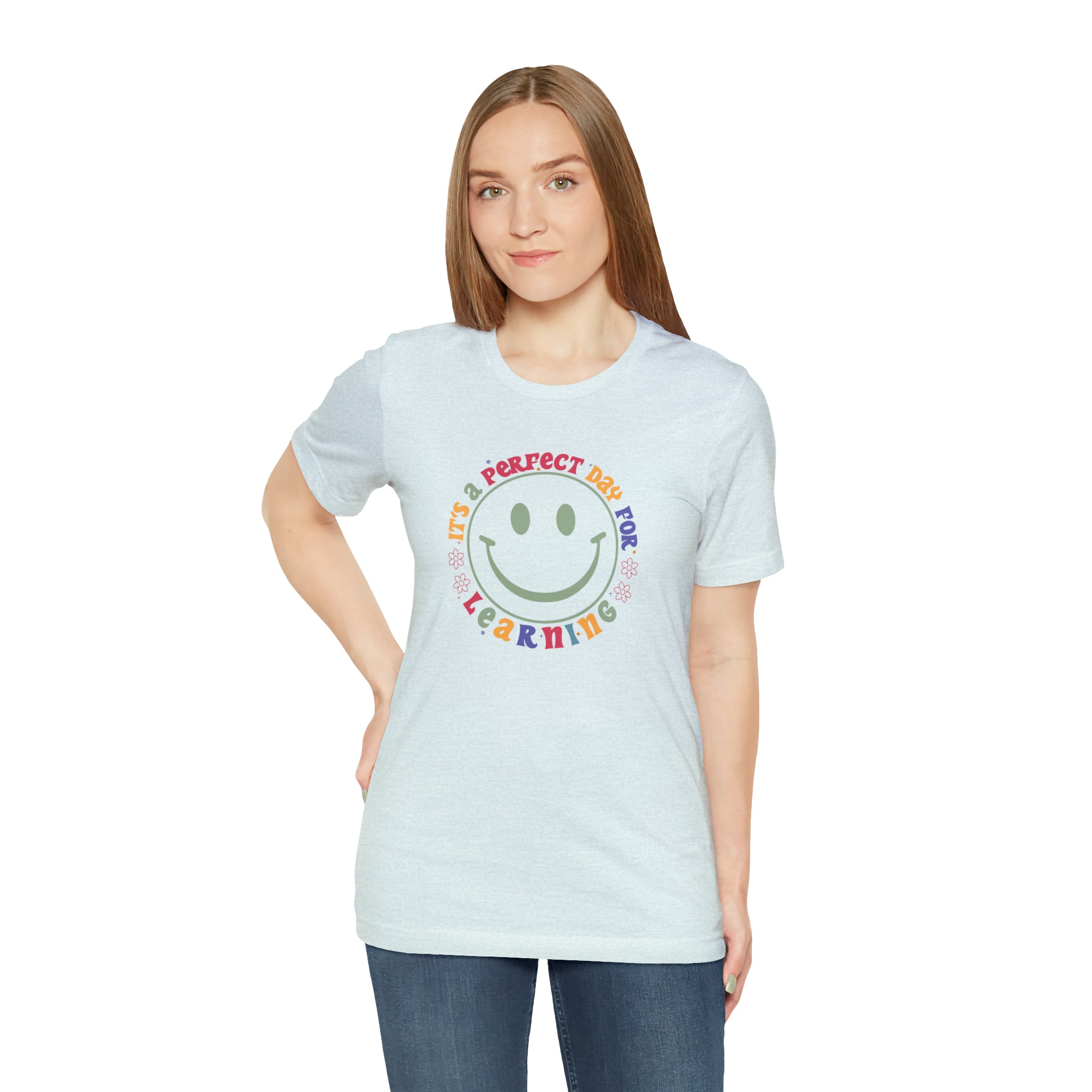 Teacher Shirt Perfect Day For Learning Teacher Life Shirt Smiley Face Teacher Motivational Shirt Gift For Teacher Teacher Inspirational Tee
