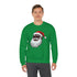 Black Santa Claus Sweatshirt | Christmas in July Santa sweatshirt | Retro Black Santa Sweater | Vintage Black Santa Christmas Shirt