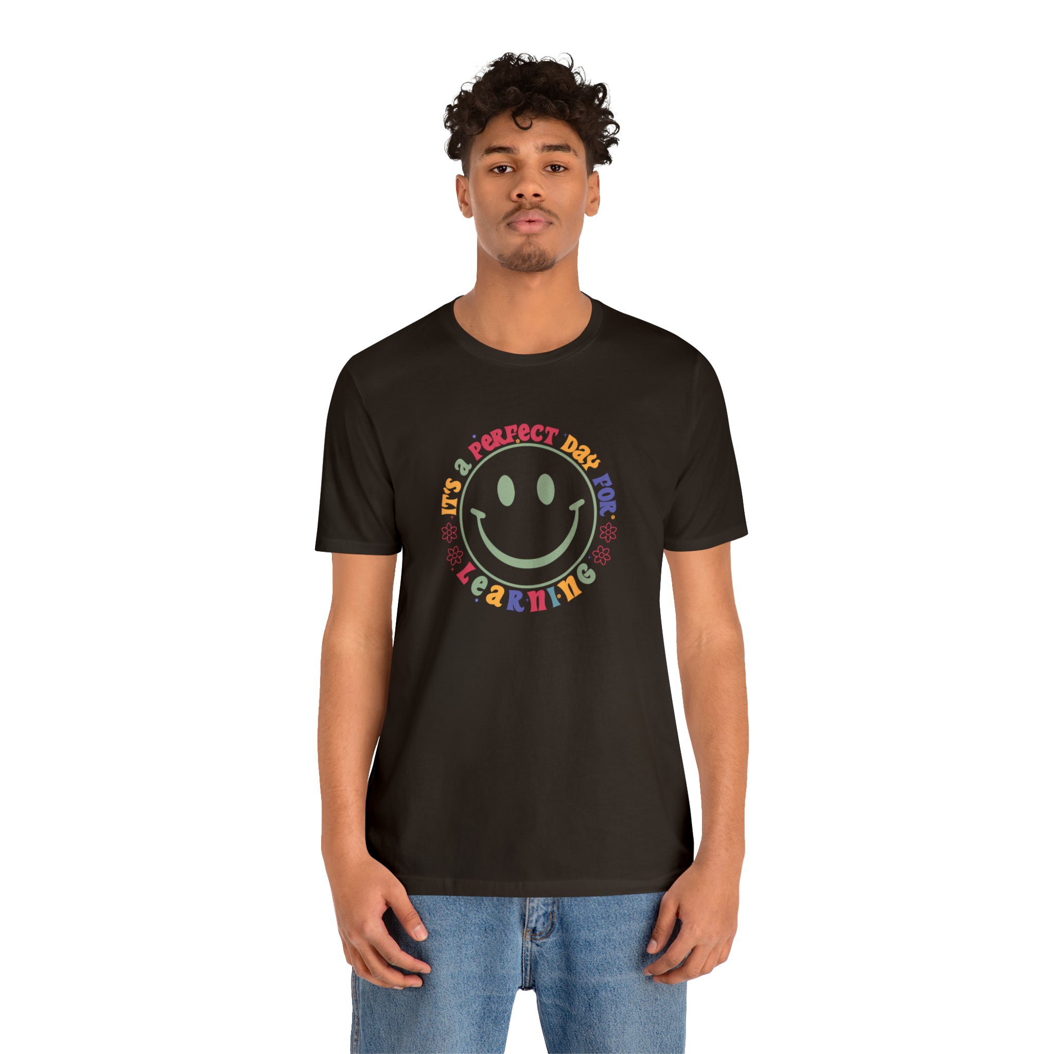 Teacher Shirt Perfect Day For Learning Teacher Life Shirt Smiley Face Teacher Motivational Shirt Gift For Teacher Teacher Inspirational Tee