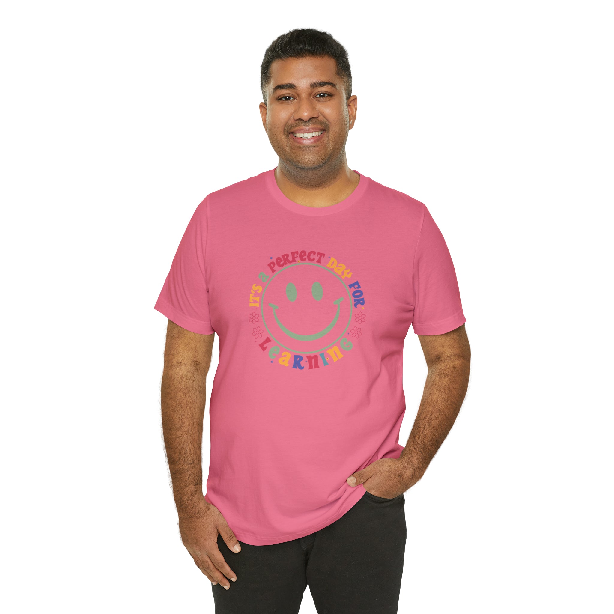 Teacher Shirt Perfect Day For Learning Teacher Life Shirt Smiley Face Teacher Motivational Shirt Gift For Teacher Teacher Inspirational Tee