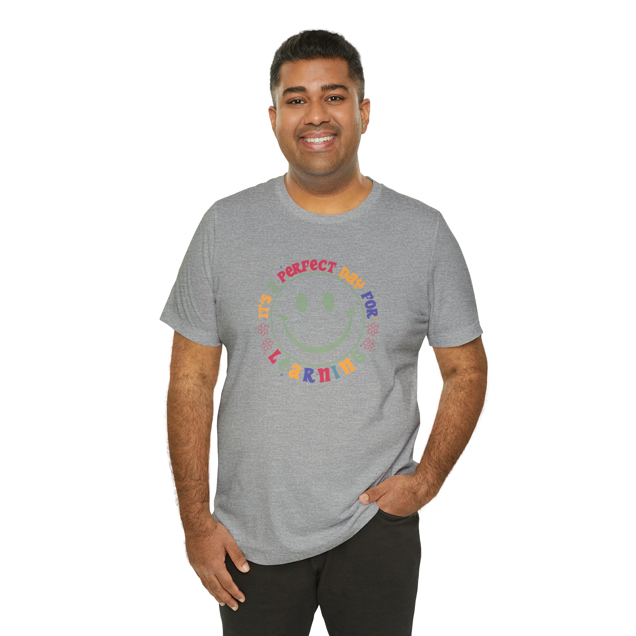 Teacher Shirt Perfect Day For Learning Teacher Life Shirt Smiley Face Teacher Motivational Shirt Gift For Teacher Teacher Inspirational Tee
