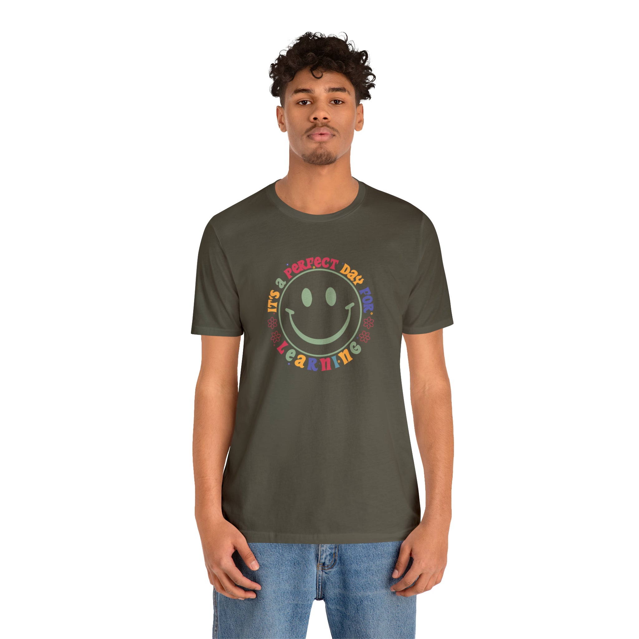 Teacher Shirt Perfect Day For Learning Teacher Life Shirt Smiley Face Teacher Motivational Shirt Gift For Teacher Teacher Inspirational Tee