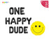 One Happy Dude Birthday Banner First Birthday Balloons | 1st Birthday Bear Balloon | Happy Dude 1st Birthday Party | Smily Face Balloon 17''