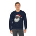 Black Santa Claus Sweatshirt | Christmas in July Santa sweatshirt | Retro Black Santa Sweater | Vintage Black Santa Christmas Shirt