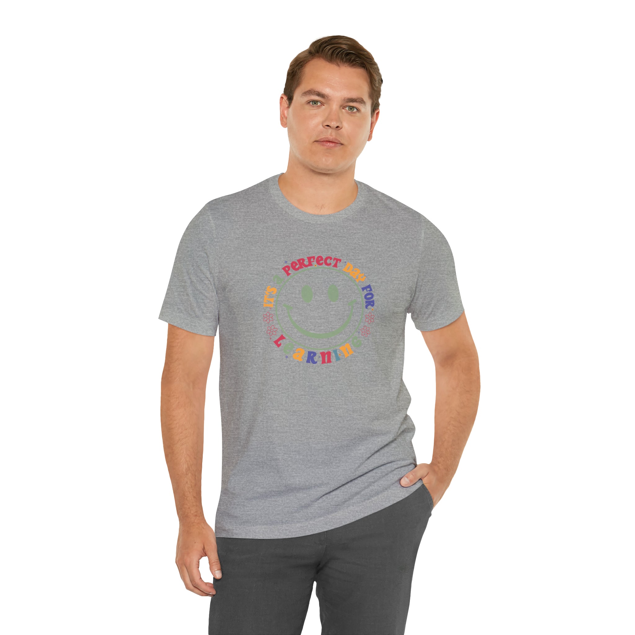 Teacher Shirt Perfect Day For Learning Teacher Life Shirt Smiley Face Teacher Motivational Shirt Gift For Teacher Teacher Inspirational Tee