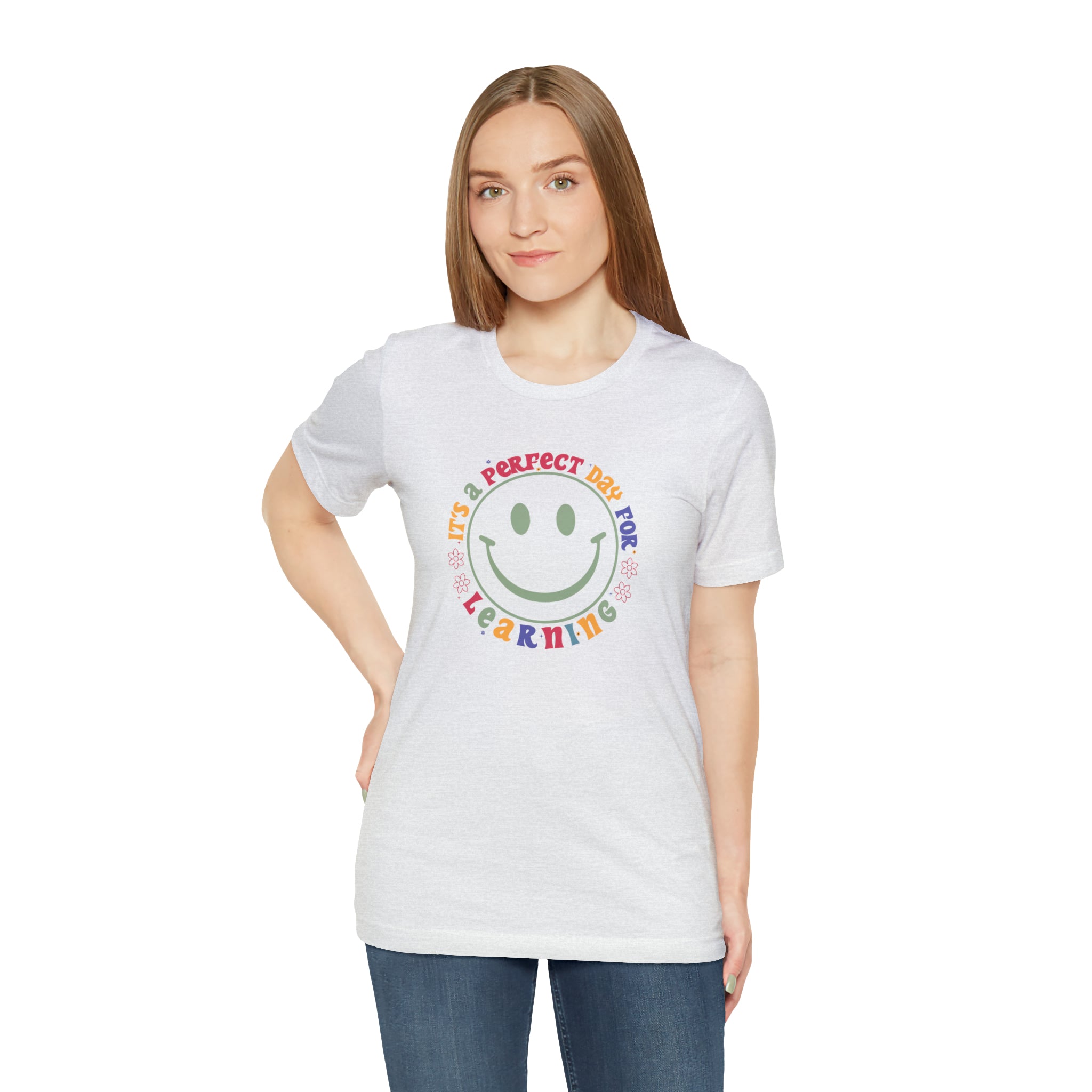 Teacher Shirt Perfect Day For Learning Teacher Life Shirt Smiley Face Teacher Motivational Shirt Gift For Teacher Teacher Inspirational Tee