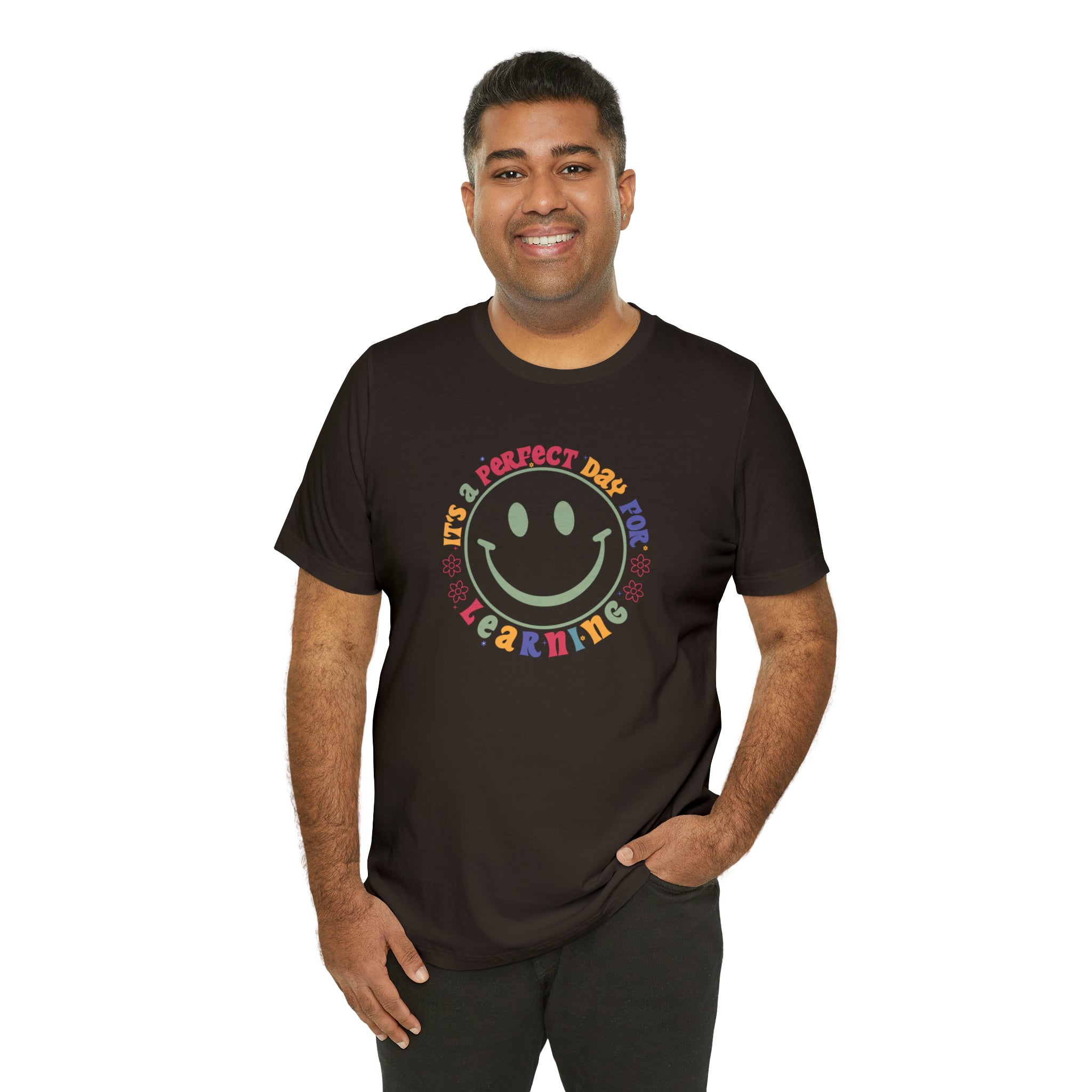 Teacher Shirt Perfect Day For Learning Teacher Life Shirt Smiley Face Teacher Motivational Shirt Gift For Teacher Teacher Inspirational Tee