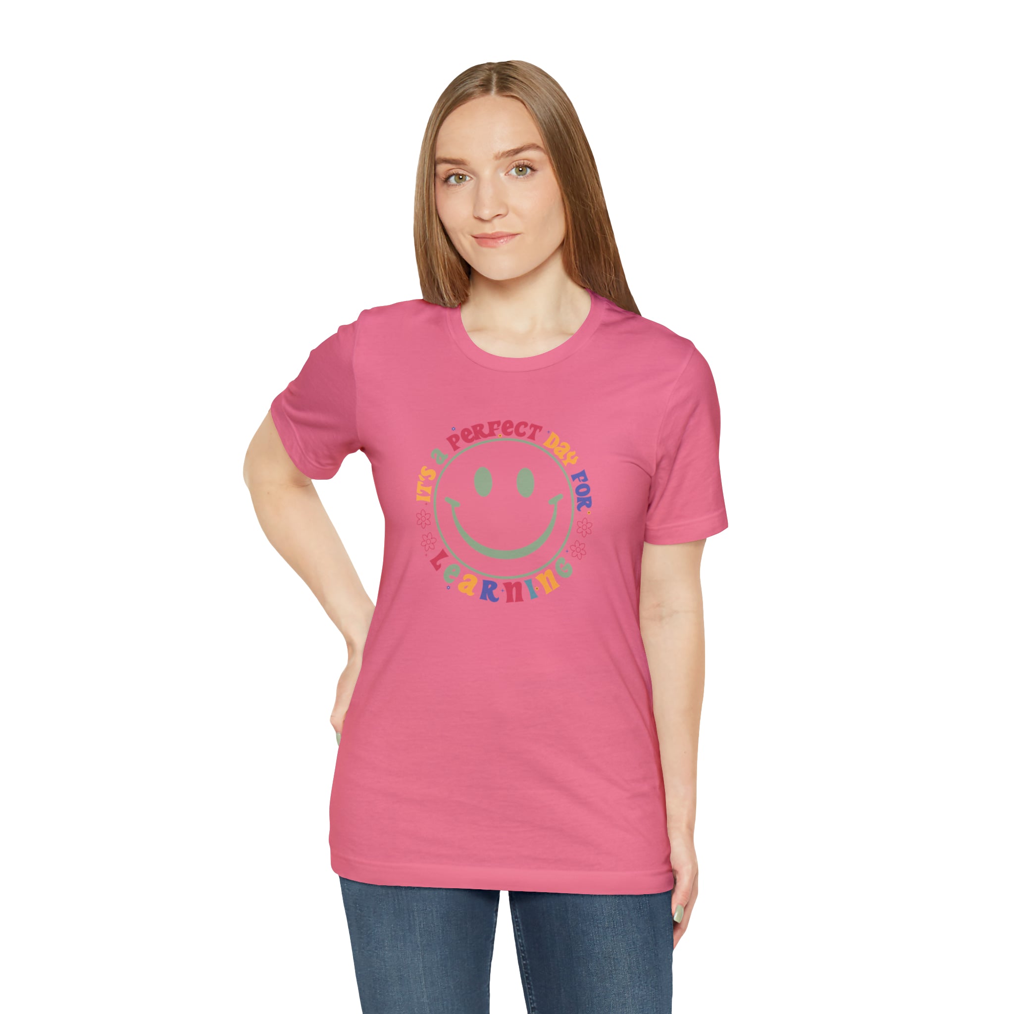 Teacher Shirt Perfect Day For Learning Teacher Life Shirt Smiley Face Teacher Motivational Shirt Gift For Teacher Teacher Inspirational Tee