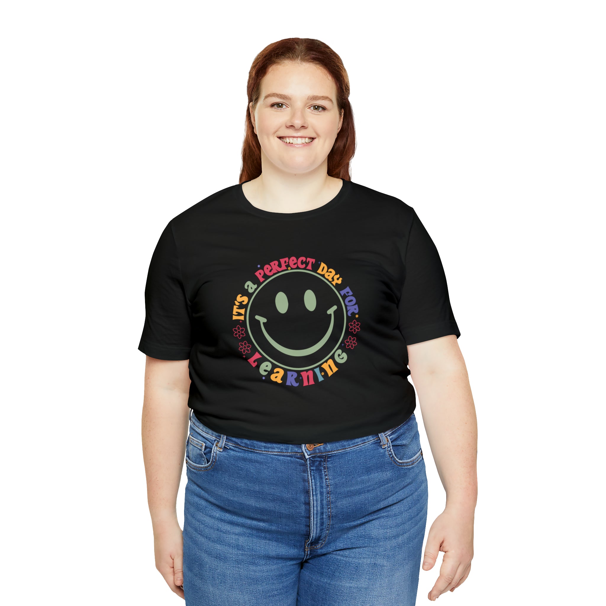 Teacher Shirt Perfect Day For Learning Teacher Life Shirt Smiley Face Teacher Motivational Shirt Gift For Teacher Teacher Inspirational Tee