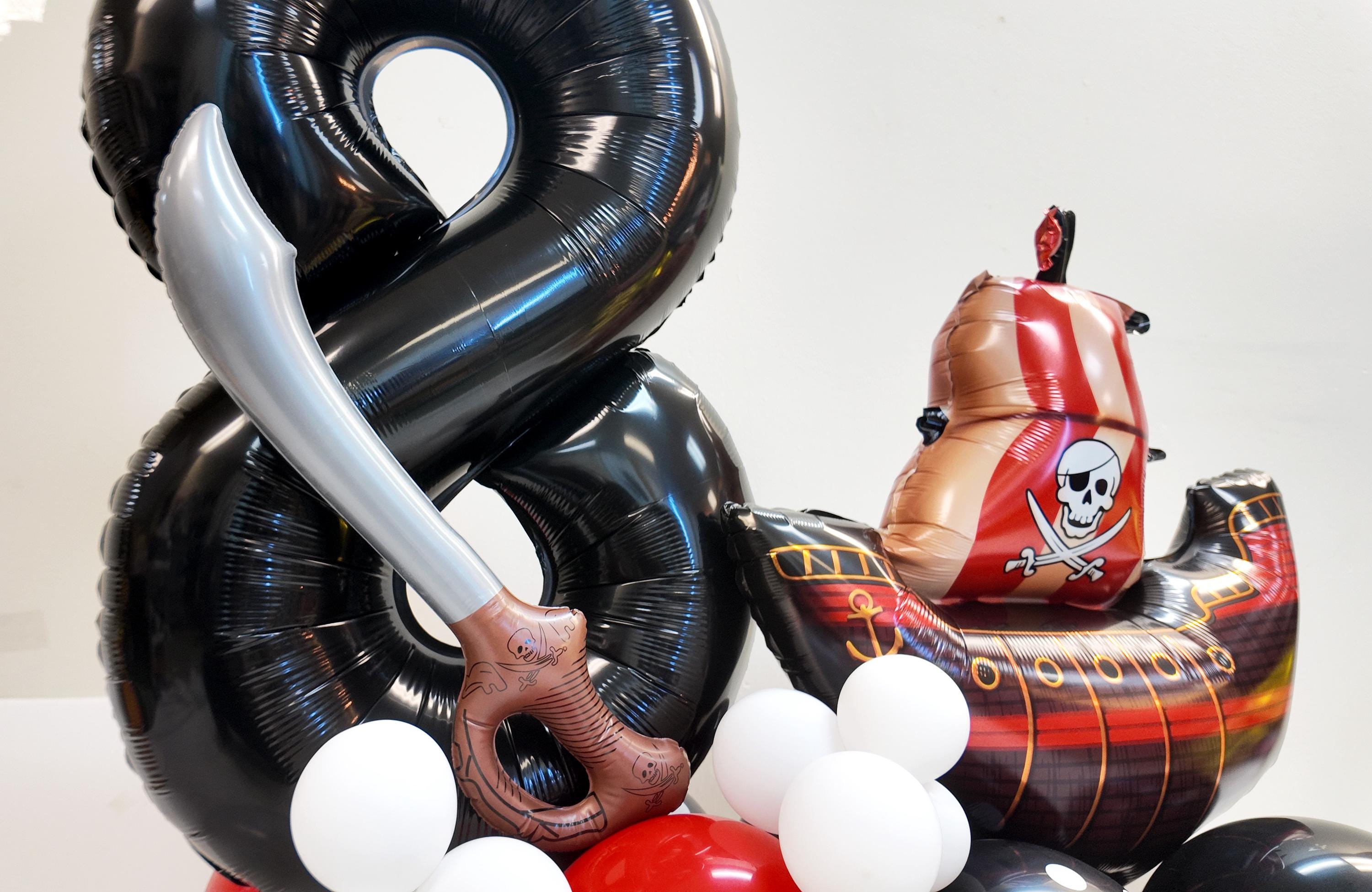 Little Sailor party DIY Balloon column Kit | Pirate Ship Balloon tower | Pirate theme birthday Party | Boys Birthday Party Decorations