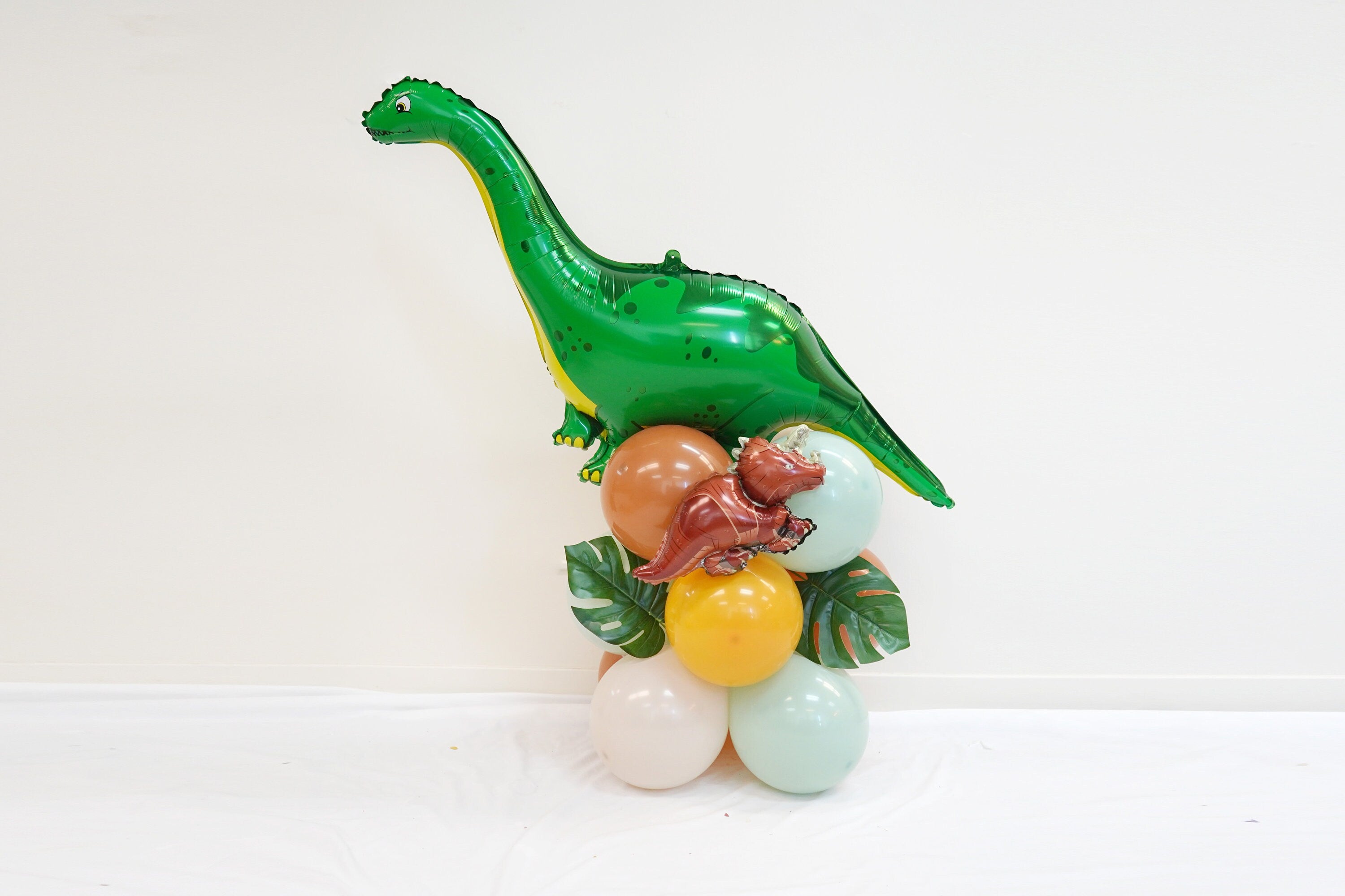 High Quality Large T-Rex Balloon Column | Long neck Dinosaur Balloon Stack | T-Rex Balloon Column | Safari Birthday Dinosaur Party column