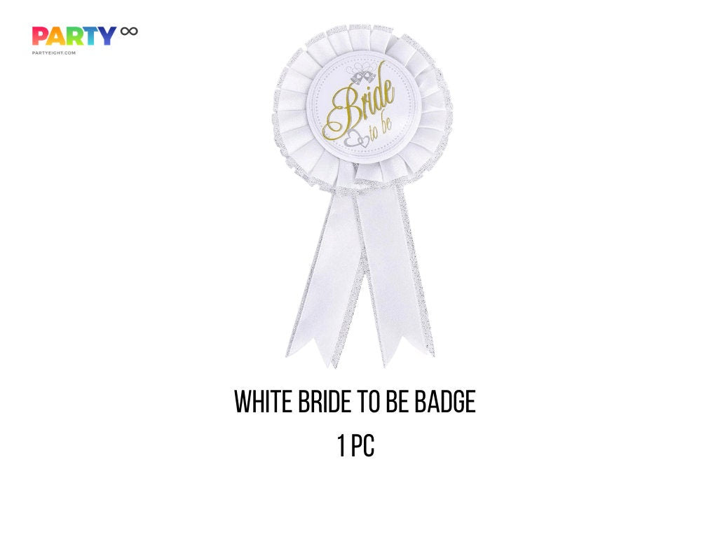 Bachelorette Party Kit: Bride Sash, Veil & Badge Bridal Shower Favors