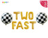 Two Fast Balloon Banner: 2nd Birthday Race Car Party Decor