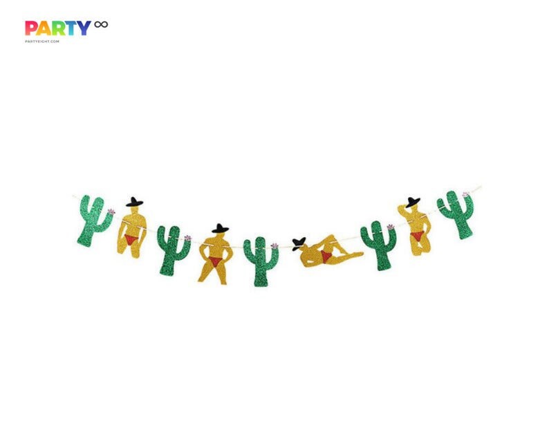 Scottsdale Before the Veil Balloon Banner: Arizona Bachelorette Party Decorations Cactus & Diamond Ring Balloons