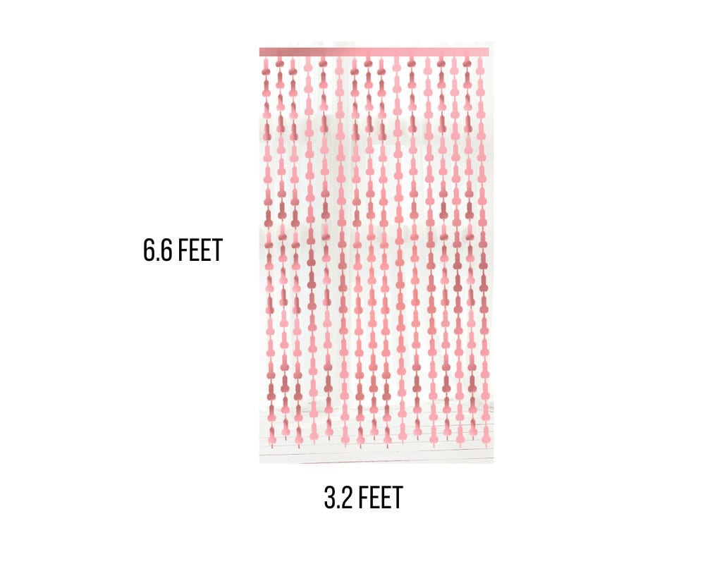Funny Penis Fringe Curtain: Bachelorette Party Backdrop Decor