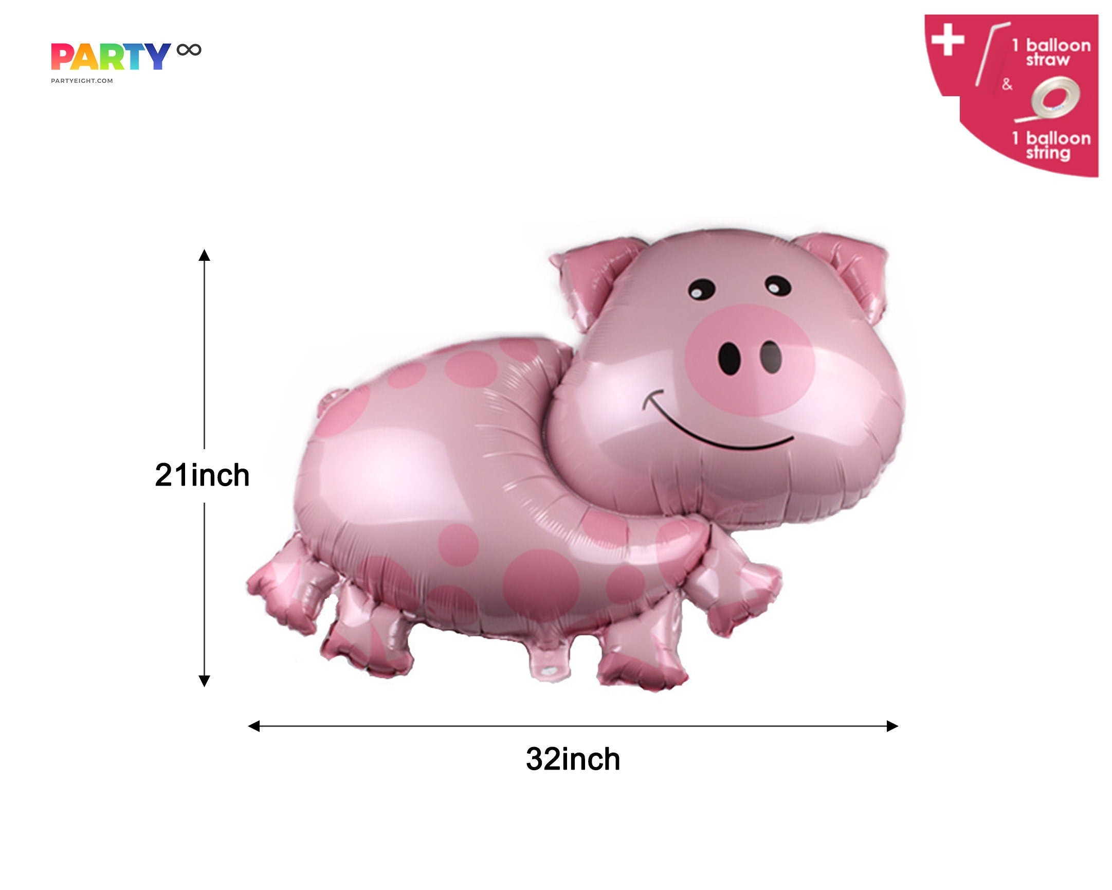 Beep Beep Beep Balloon Set: Farm Cow Pig Horse Truck Birthday Party Decor