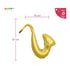 Music Themed Foil Balloons: Saxophone, Guitar, Microphone, Music Notes, Piano