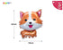 Dog Birthday Party Mylar Balloons: Corgi, Dachshund, Husky, Yorkie