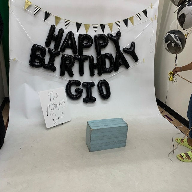 Custom DIY Happy Birthday Balloon Banner: Party Decoration Set