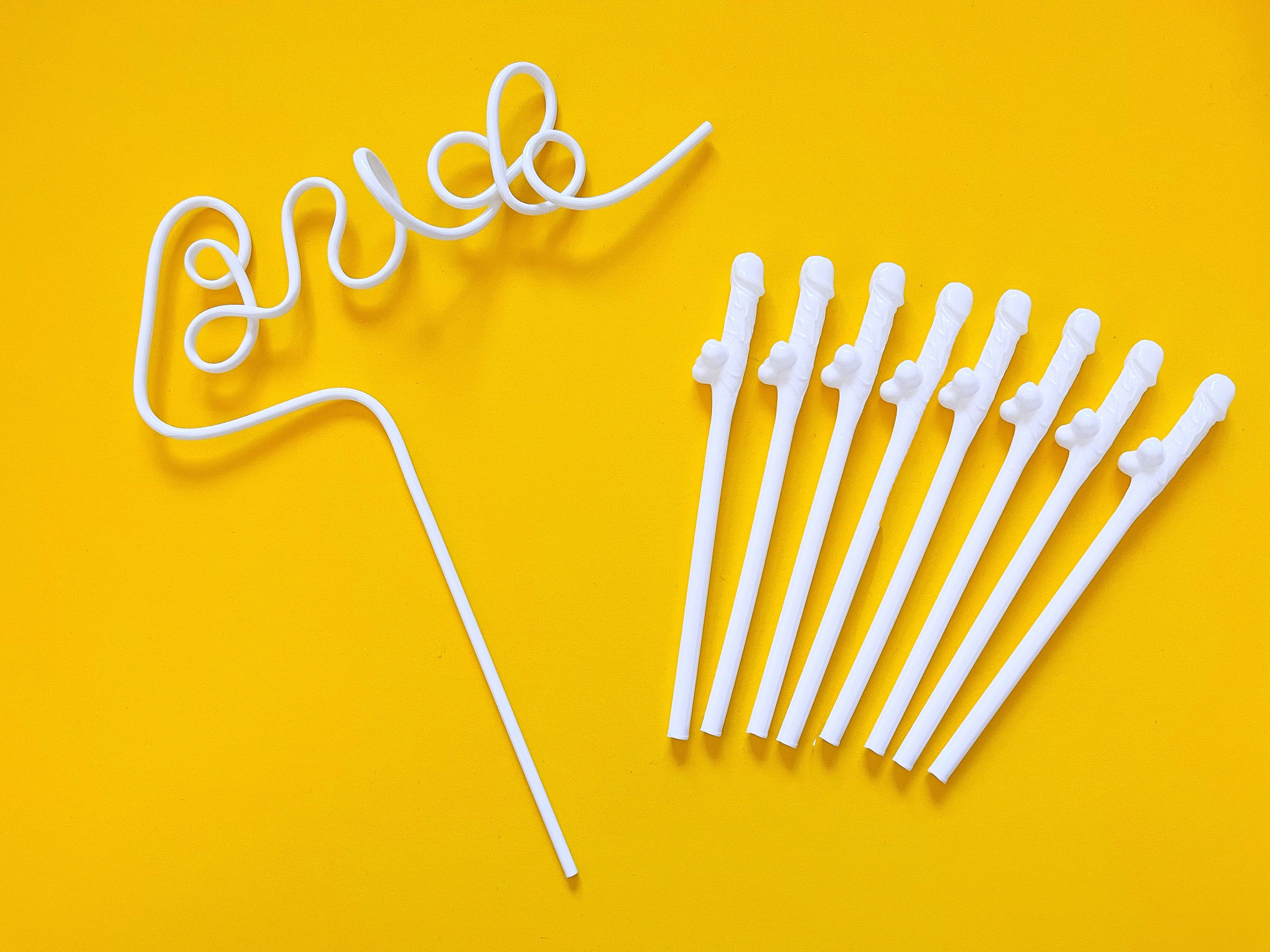 Penis Novelty Straws: Bachelorette Party Reusable Bridesmaids Gifts